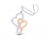 Sofy Mingling Hearts diamond pendant in 18k gold