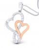 Sofy Mingling Hearts diamond pendant in 18k gold