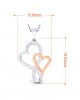 Sofy Mingling Hearts diamond pendant in 18k gold