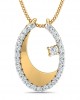 Wina diamond pendant in Gold