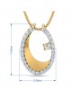 Wina diamond pendant in Gold