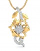 Flora Diamond Pendant in 14k gold