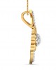 Flora Diamond Pendant in 14k gold