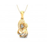 Urith Heart Pendant in Gold with diamonds