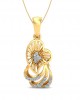 Urith Heart Pendant in Gold with diamonds