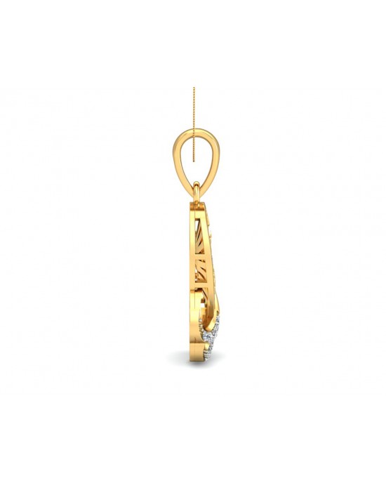 Urith Heart Pendant in Gold with diamonds