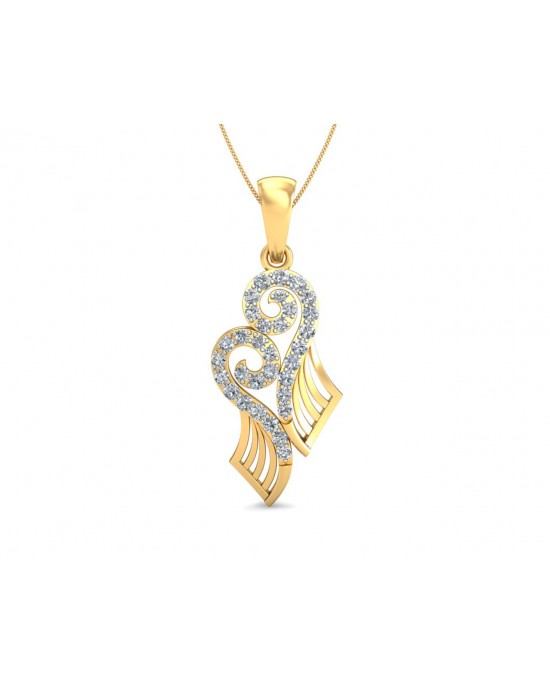 Sana Diamond Pendant in gold