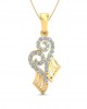 Sana Diamond Pendant in gold