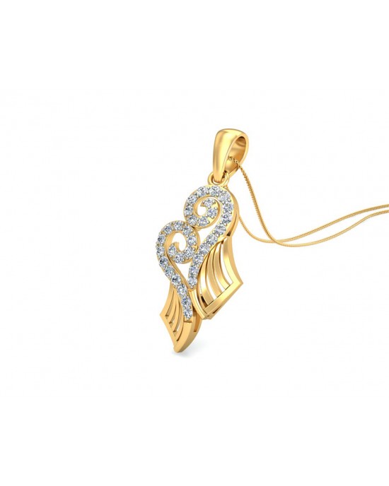 Sana Diamond Pendant in gold