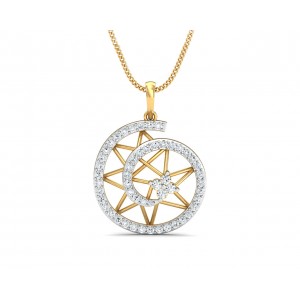 Astra Diamond pendant in 14k hallmarked Gold