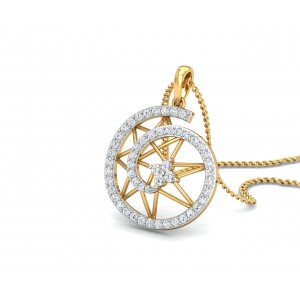 Astra Diamond pendant in 14k hallmarked Gold