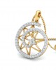 Astra Diamond pendant in 14k hallmarked Gold