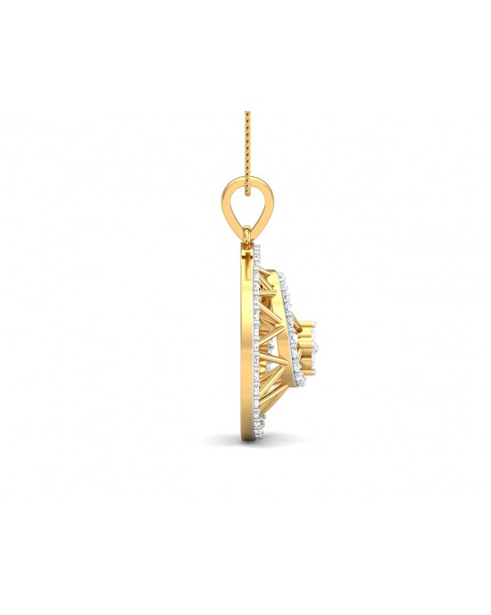 Astra Diamond pendant in 14k hallmarked Gold