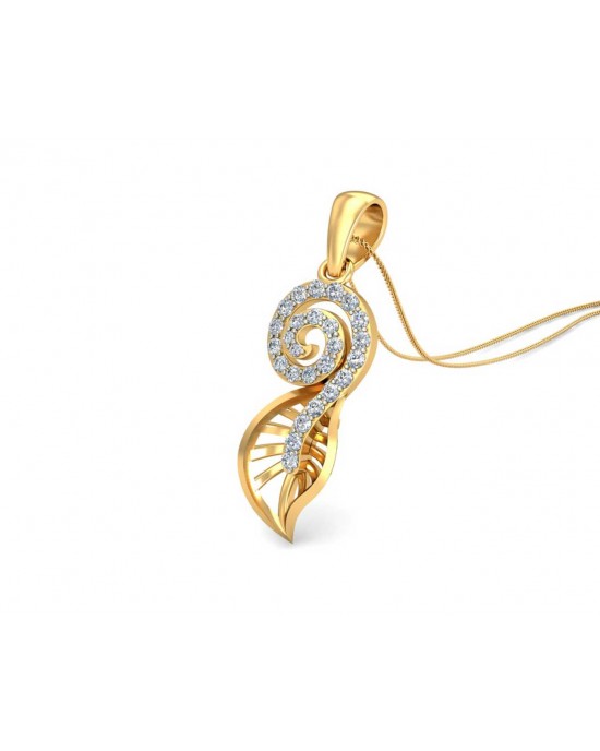 Sama Designer Diamond Pendant in gold