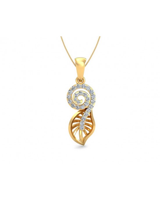 Sama Designer Diamond Pendant in gold