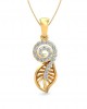 Sama Designer Diamond Pendant in gold