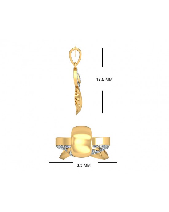Sama Designer Diamond Pendant in gold