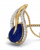 Sary Blue sapphire & diamond pendant in gold