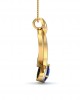 Rami Blue Sapphire & Diamond pendant in Gold