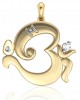 Om Ganesh Gold Pendant