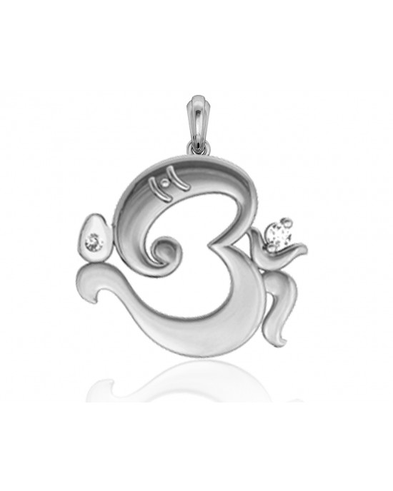 Om Ganesh Gold Pendant