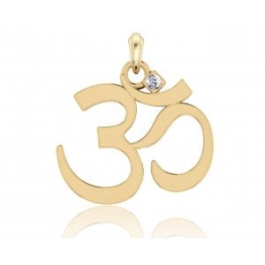 Gold Om Pendant 