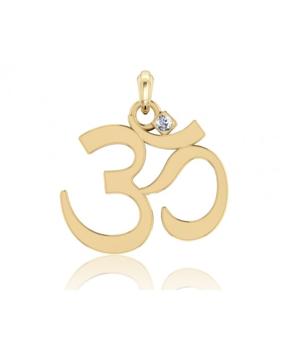 Gold Om Pendant 