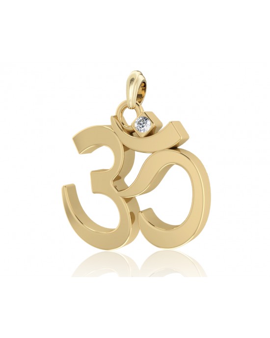 Gold Om Pendant 