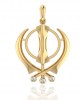 Gold Khanda Pendant