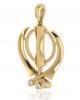 Gold Khanda Pendant