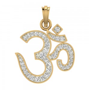 Impressive Diamond Om Pendant