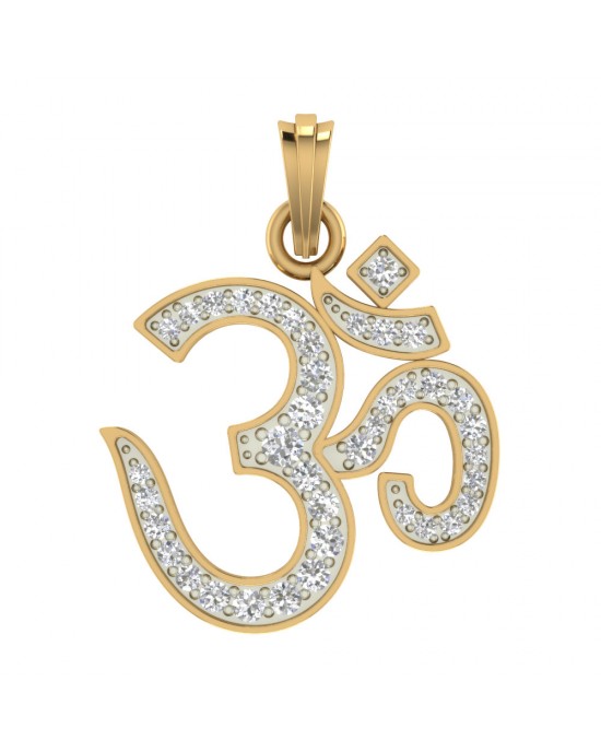 Impressive Diamond Om Pendant