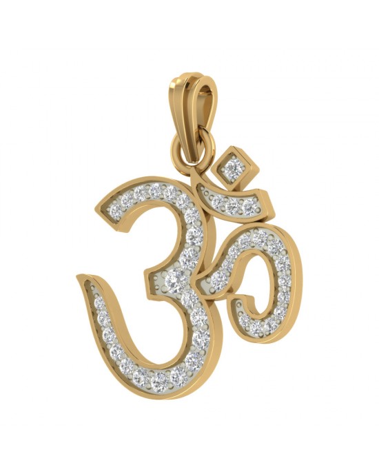 Impressive Diamond Om Pendant