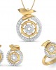 Aditri Daily Wear Diamond Pendant Set