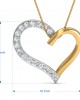 Amia Diamond Heart Pendant