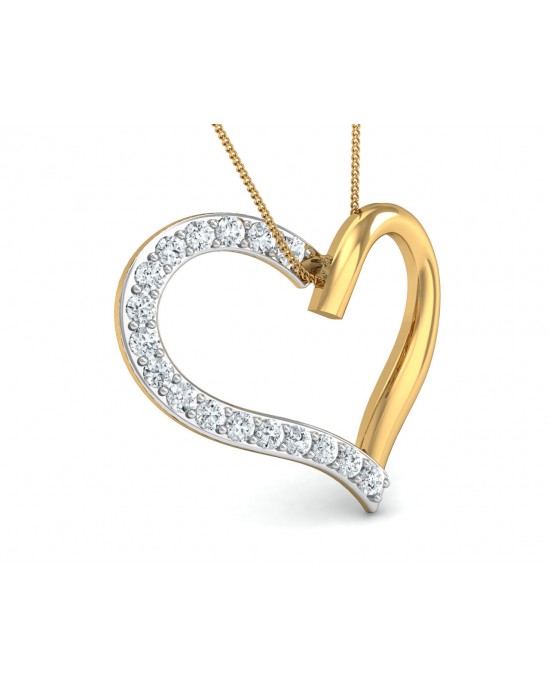 Amia Diamond Heart Pendant