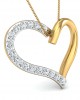 Amia Diamond Heart Pendant