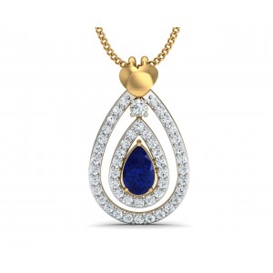 Anchita Sapphire Diamond Pendant