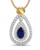 Anchita Sapphire Diamond Pendant