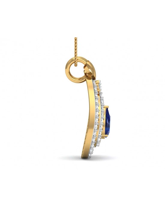 Anchita Sapphire Diamond Pendant