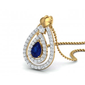 Anchita Sapphire Diamond Pendant