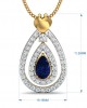 Anchita Sapphire Diamond Pendant