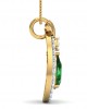 Ameena Emerald Diamond Pendant