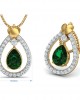 Ameena Emerald Diamond Pendant