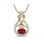 Lara Ruby Diamond Pendant