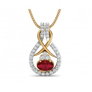 Lara Ruby Diamond Pendant