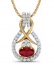 Lara Ruby Diamond Pendant