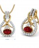 Lara Ruby Diamond Pendant