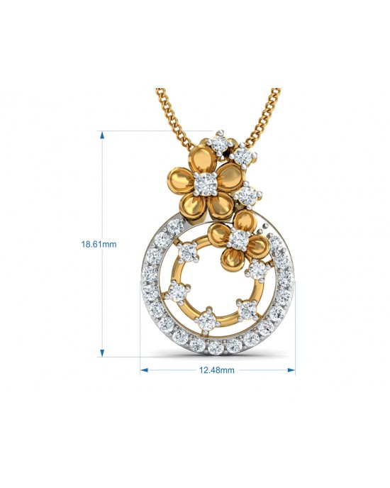 Arnit Diamond Pendant in Gold