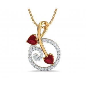 Gia Tourmaline & Diamond Pendant